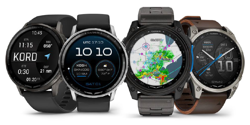 Garmin Announces New D2 Air X15 and D2 Mach 2 Aviator Smartwatches