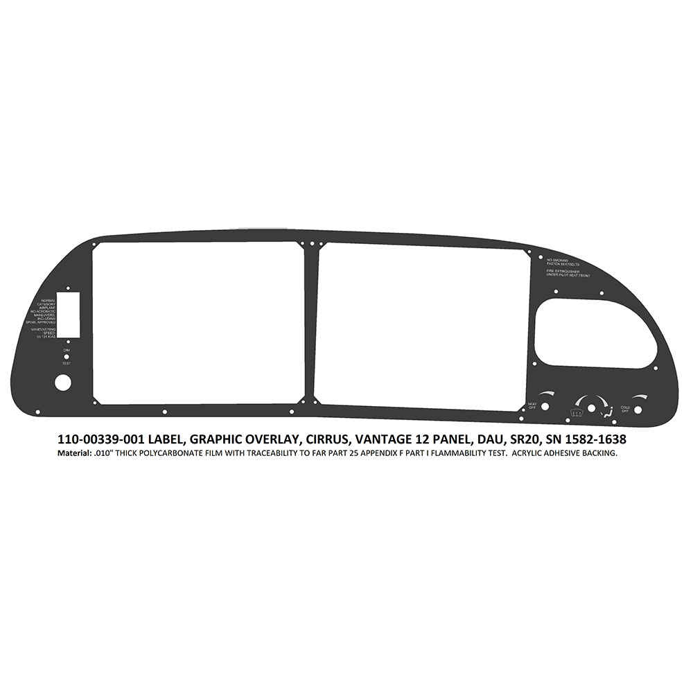 Picture of Label, Graphic Overlay, Vantage 12, Picture 6