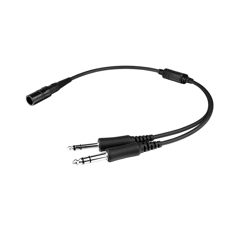 Picture of Headset Adapter, 6-pin Lemo to Dual GA